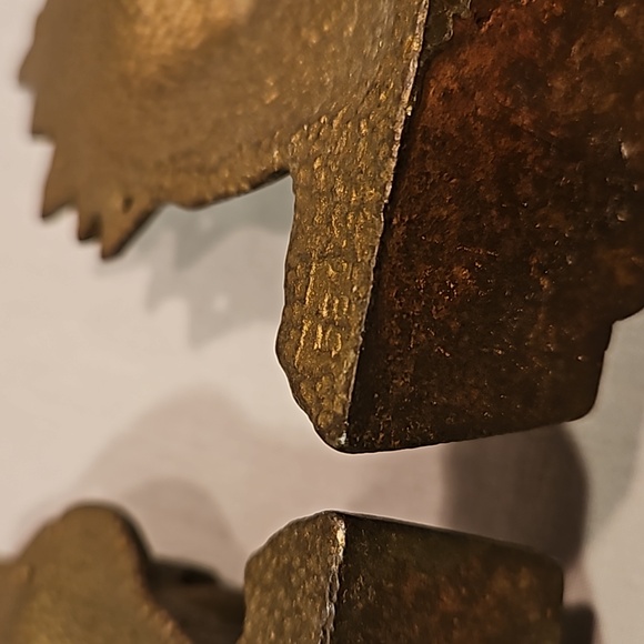 Vintage Cast Iron Bronze Plated Spanish Galleon Sailing Ship Bookends #584 - Picture 8 of 13